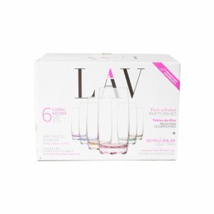 Vasos De Colores Ara Set LAV 6 Uds
