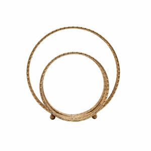 Adorno Decorativo Circular Dorado FREE HOME Pequeño
