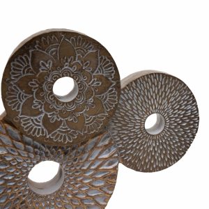 Adorno Decorativo Base Círculos De Colores FREE HOME Mediano