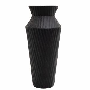 Adorno Decorativo Florero Negro FREE HOME Alto