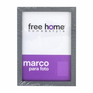 Porta Retrato Unicolor Gris FREE HOME Unidad