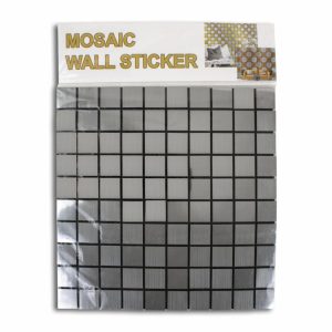 Adhesivo De Pared Decorativo Mosaico Plateado QI JIA Unidad