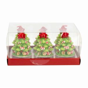 Set Velas Navideñas Con Diseños Árbol JOY Unidad