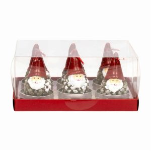 Set Velas Navideñas Diseño Cabeza De Santa JOY Unidad