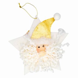 Adorno Navideño Colgante Diseño Estrella Y Santa JOY Unidad