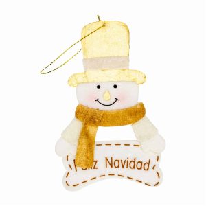 Adorno Navideño Colgante Diseño Muñeco De Nieve JOY Unidad U11825