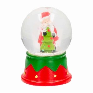 Adorno Navideño Diseño Globo De Nieve Santa Con Árbol JOY Unidad