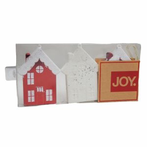 Adorno Navideño Colgante Casas Set JOY X 3 Piezas