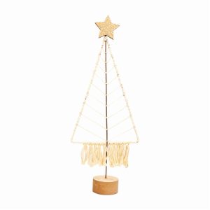 Adorno Navideño Árbol Dorado Con Estrella JOY Unidad