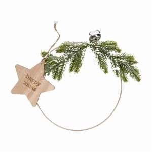 Anillo Navideño Colgante Diseño  Estrella Con Ramas JOY Unidad