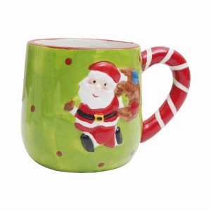 Jarro Navideño Noel Y Bastón JOY 10,3 X 14,3 X 9,8 Cm