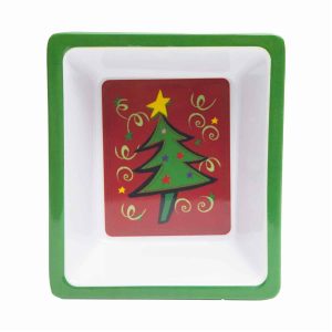 Bandeja Navideña Colección Árbol 1 Servicio JOY 15,24 X 13,97 Cm