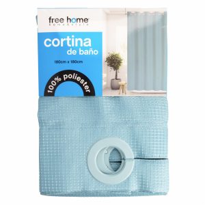 Cortina De Baño Aqua Con Aros FREE HOME 180X180 CM