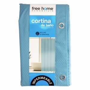 Cortina De Baño Básica Con Relieve Aqua FREE HOME 180X180 CM