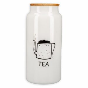 Frasco Con Tapa Bamboo Café Azúcar Te HEREVIN 1400 CC