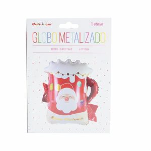 Globo Metalizado Papa Noel UNIFELICIDAD 61 Cm X 59 Cm