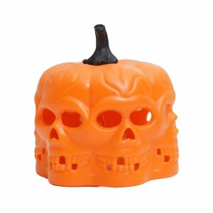 Adorno De Calabaza Con Luz Led Con Batería HALLOWEEN Pequeño