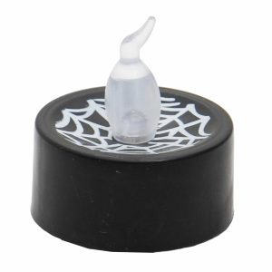 Vela Decorativa De Luz Led Telaraña HALLOWEEN Batería