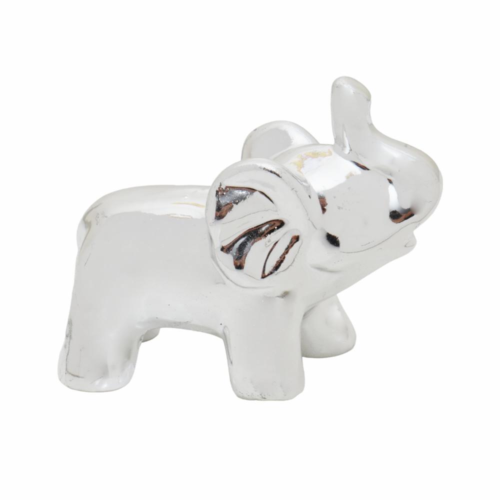 Adorno Decorativo Plateado Elefante KOOME
