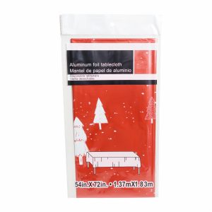 Mantel Rectangular De Navidad Rojo WANGQIANG PARTY 137 Cm X 183 Cm