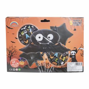 Globo Murciélago Halloween JASON BALLOONS 5 Piezas