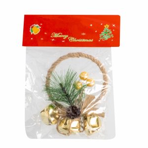 Adorno Navideño Colgante Con Campanas Circular JOY 15X8X1.5 Cm