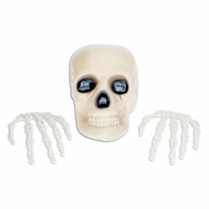 Set Halloween Manos De Calavera Y Cráneo FREE HOME 3 Piezas