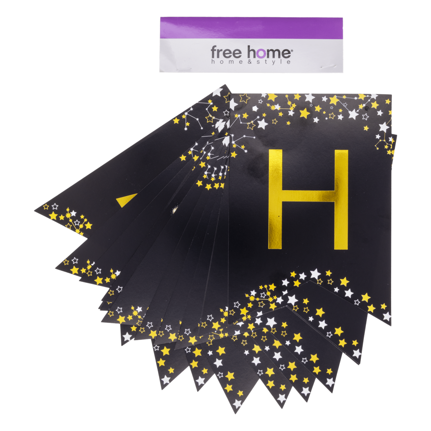 Banderín Felíz Año Nuevo FREE HOME 14 X 20 Cm