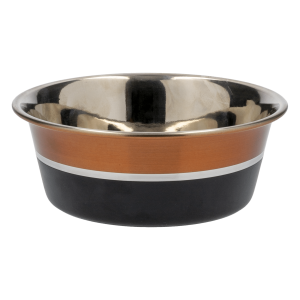 Plato Para Mascota Bronce – Negro Con Base De Silicon KUMAR Unidad