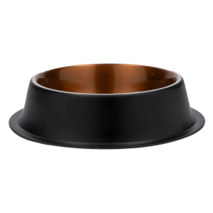 Plato Para Mascota Zaara Serie Negro – Bronce Series KUMAR Unidad