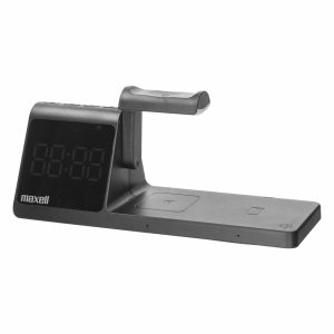 Cargador Con Reloj Despertador MAXELL Inalámbrico