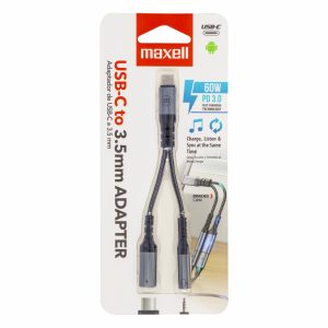 Adaptador Usb-C To 3.5Mm MAXELL 60 W