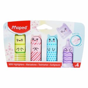 Resaltadores Mini Pastel MAPED X4 Unds