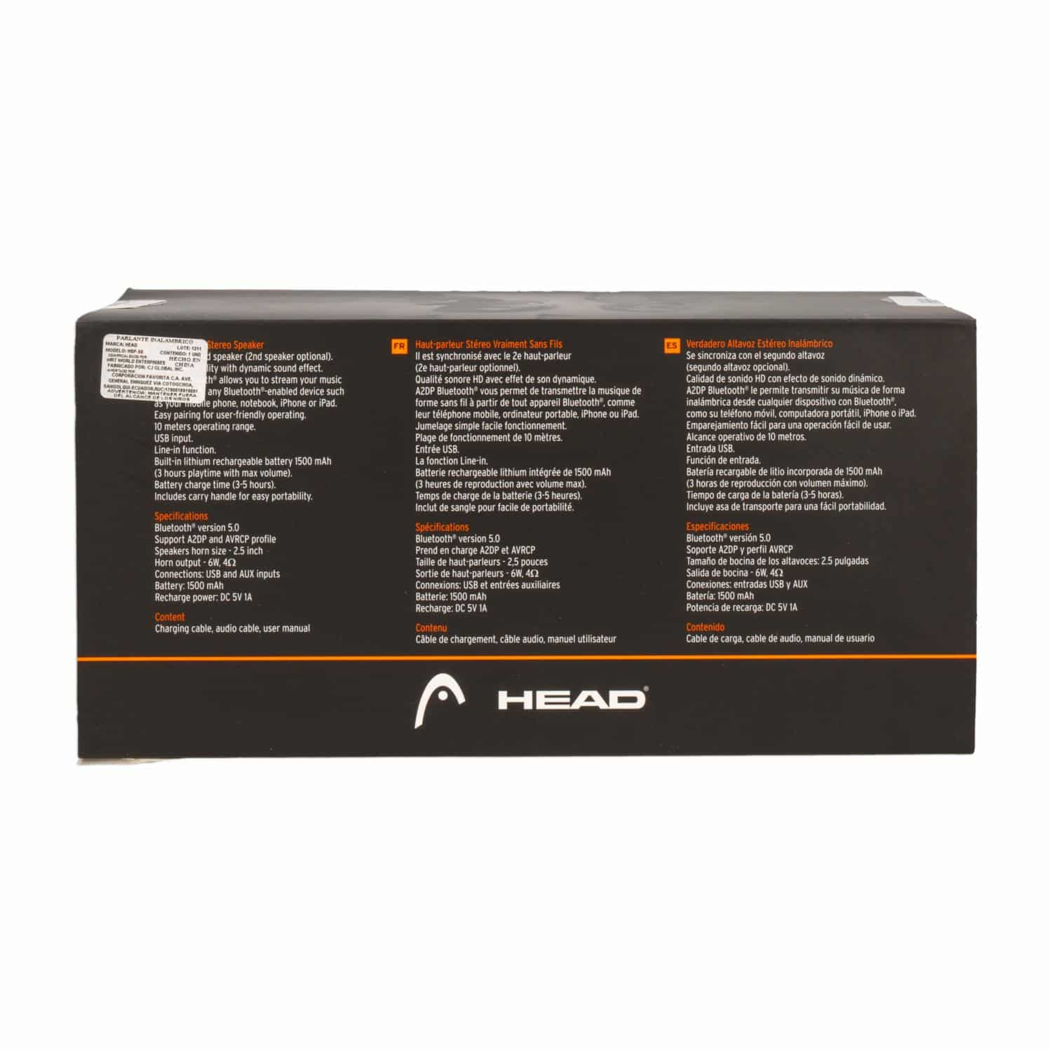 Parlante TWS HEAD CJ GLOBAL Inalámbrico - Imagen 5