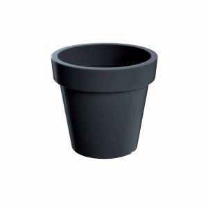 Maceta Cónica Borde Grueso Negro PROSPERPLAST 14,4 X 15,8