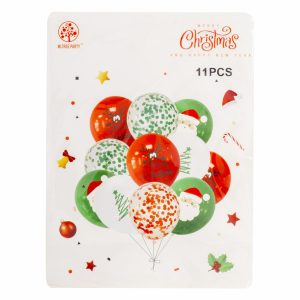 Globos De Navidad En Bouquet MLTREE PARTY 11 Piezas