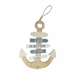 Placa Decorativa Diseño Ancla ANNIE’S GARDEN 1 Pieza