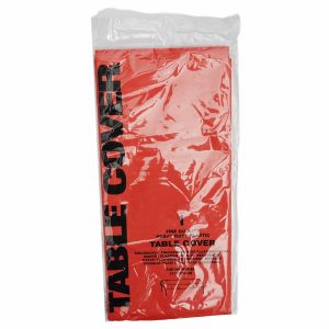 Mantel Plástico Rojo IMPORTADORA CUMPLEAÑOS Unidad