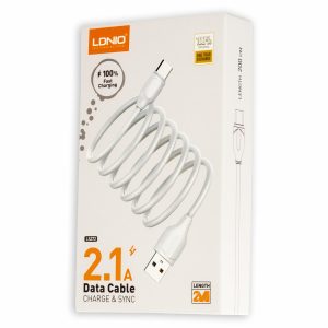 Cable De Carga Rápida Y Datos Ls372 Tipo C 2 Mts LDNIO 2,1 A