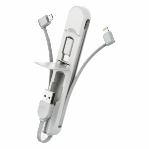 Cable De Carga Rápida Tipo C Blanco 3 En 1 LDNIO 3,8 A