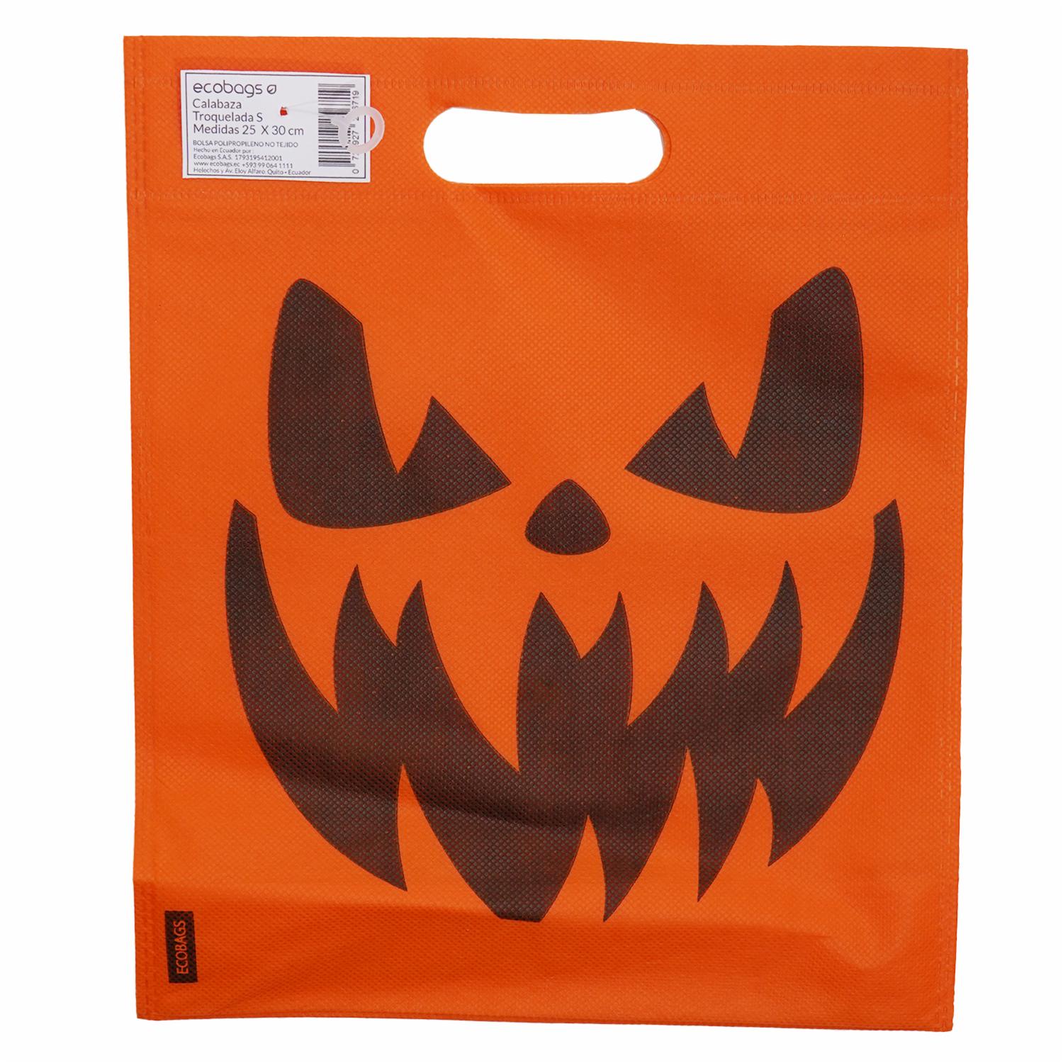 Bolsa Calabaza Halloween ECO BAGS 25X30 Cm