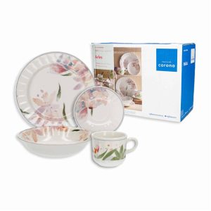 Vajilla 16 Piezas  Redonda CORONA Arles