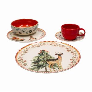 Vajilla Ilusión 4 Puesto CORONA 20 Piezas