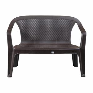 Silla Para Exteriores Doble Asiento Wengue RIMAX Plástico