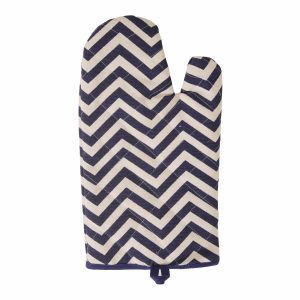 Guante De Cocina Estampado Geométrico Cris Azul FREE HOME 33 X 18 Cm