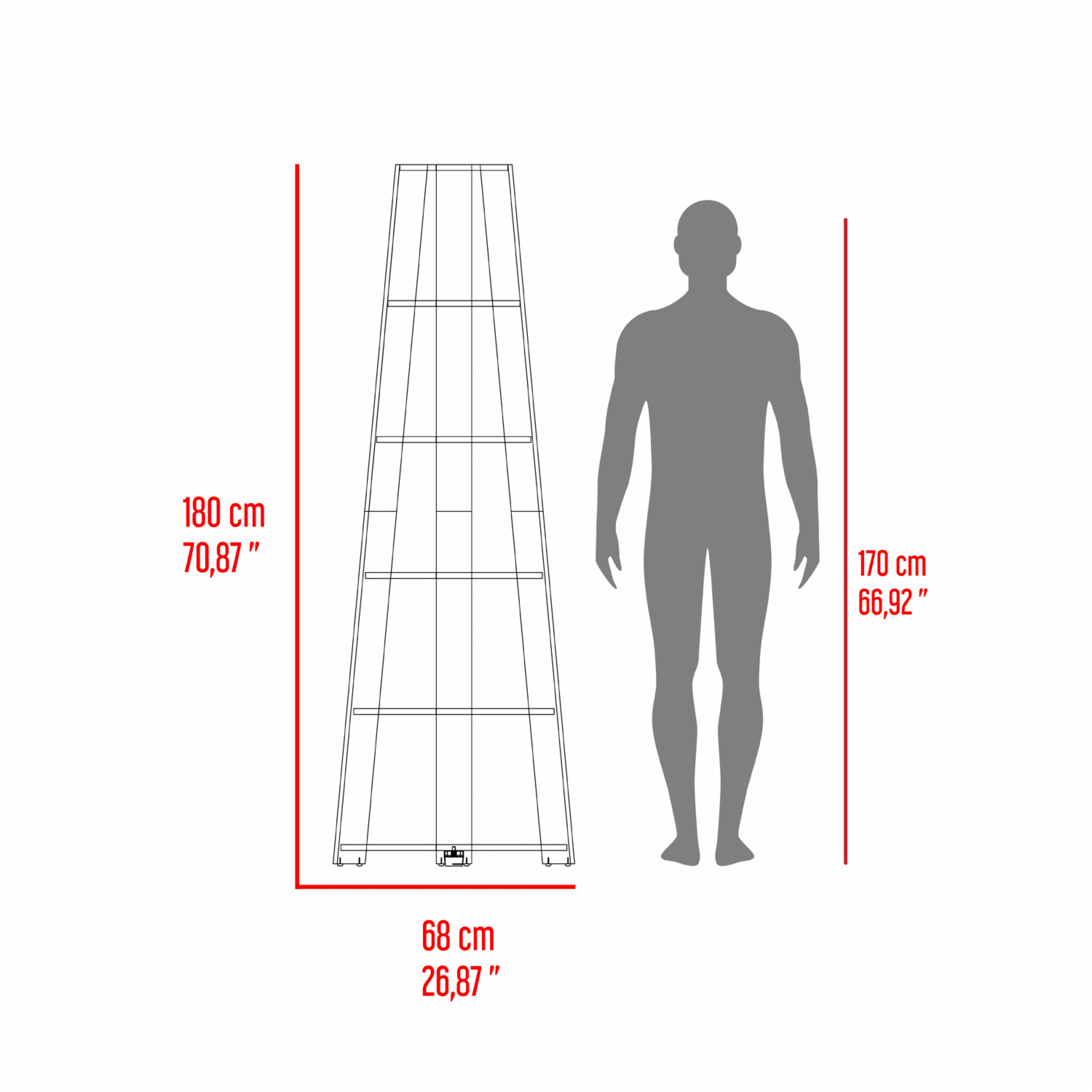 Estantería Esquinera Garden Fresno RTA MDF - Imagen 7