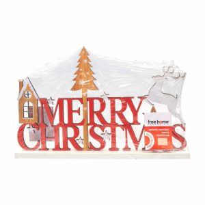 Adorno De Navidad Merry Christmas FREE HOME Unidad