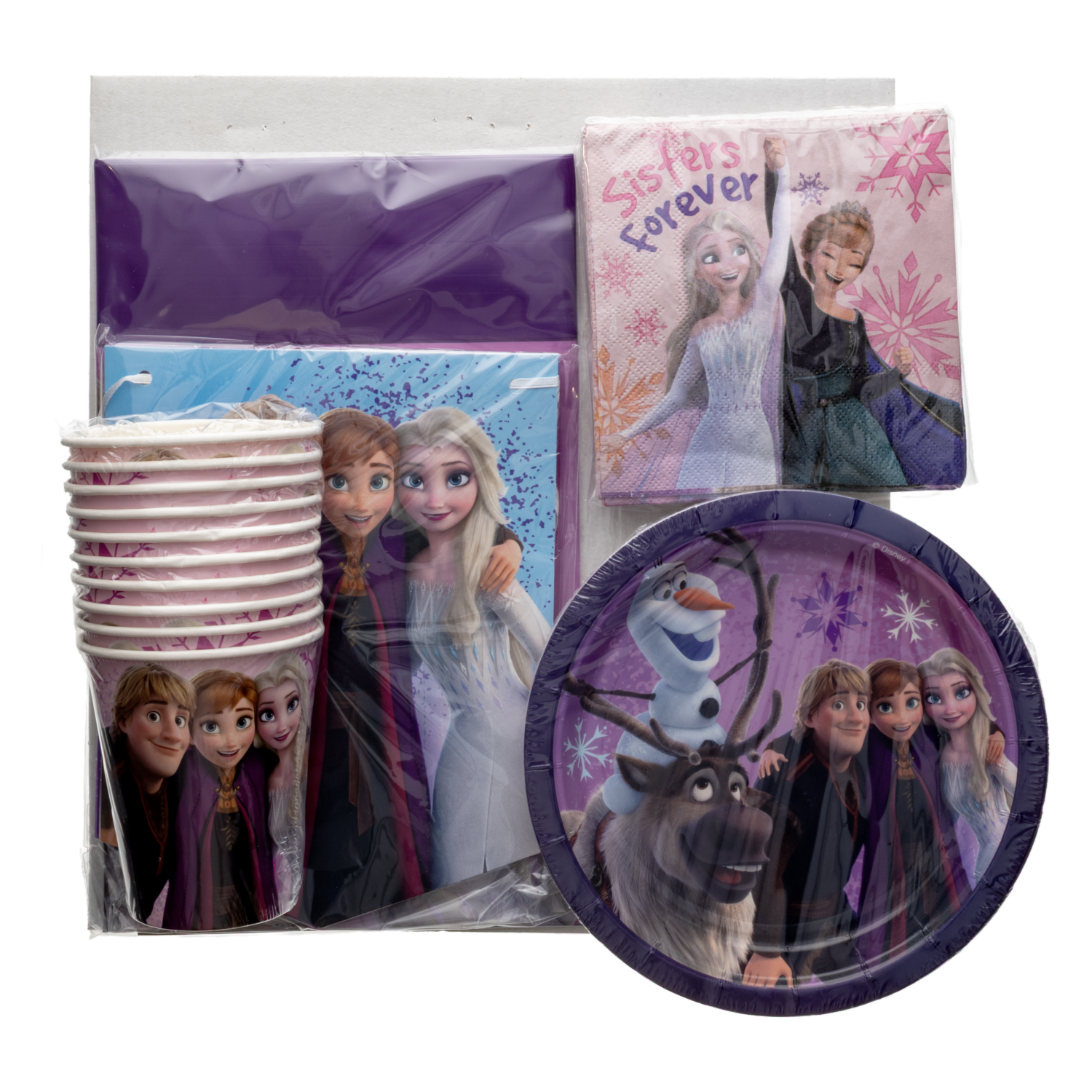 Set De Mesa Para Cumpleaños Diseño Frozen DISNEY 10 Personas - Imagen 2