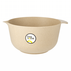 Bowl Batidor Con Vertedor Beige Areia FREE HOME 3 Litros