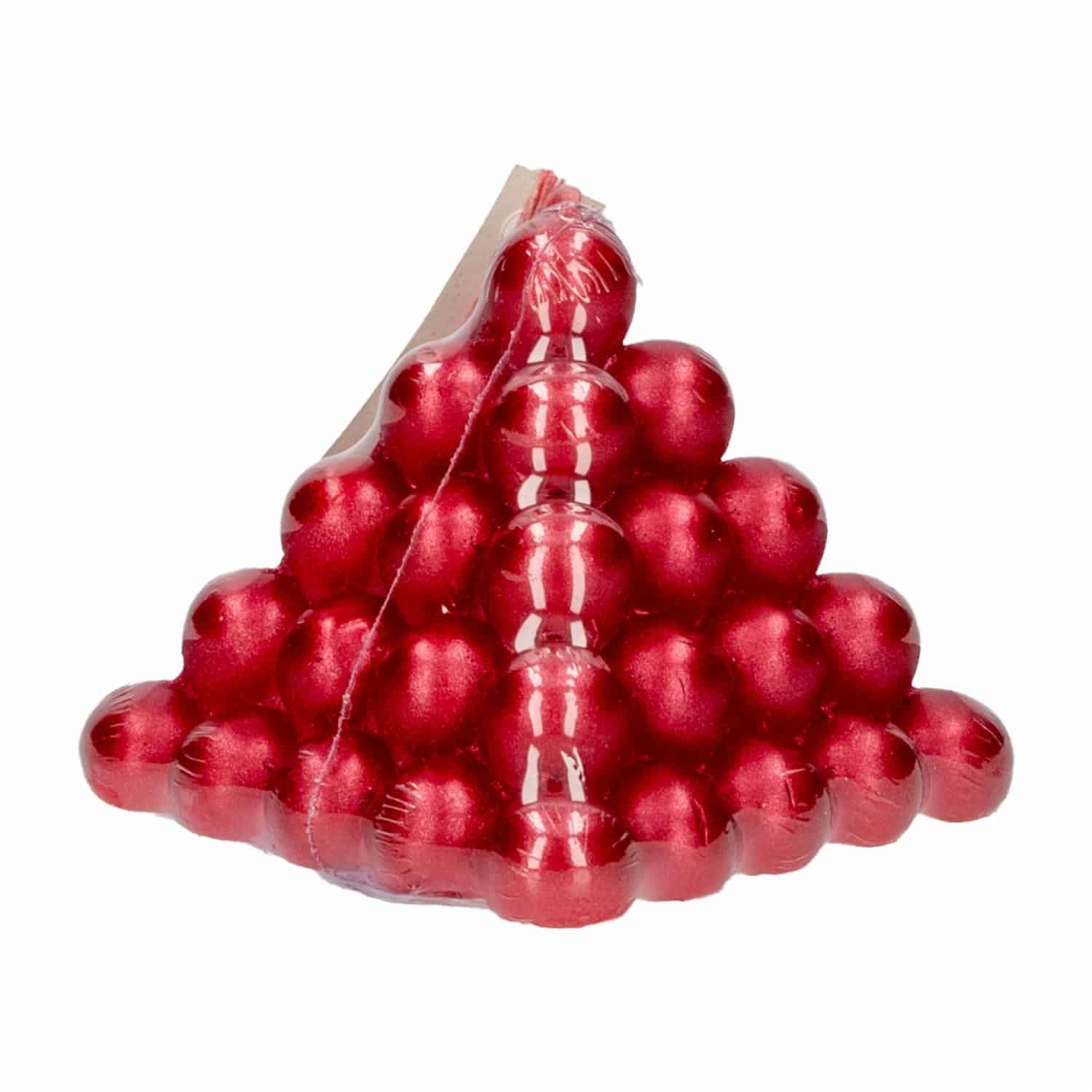 Vela Navideña Bubble Pirámide Roja Pequeña MONICANDLES Unidad